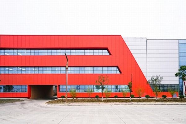 "красный" проект здания из стали промышленного образца случай 2-3